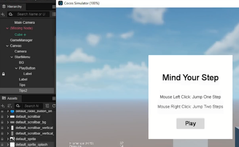 Sweshi's Tutorials | Cocos Creator Mind Your Step 3D Game Tutorial